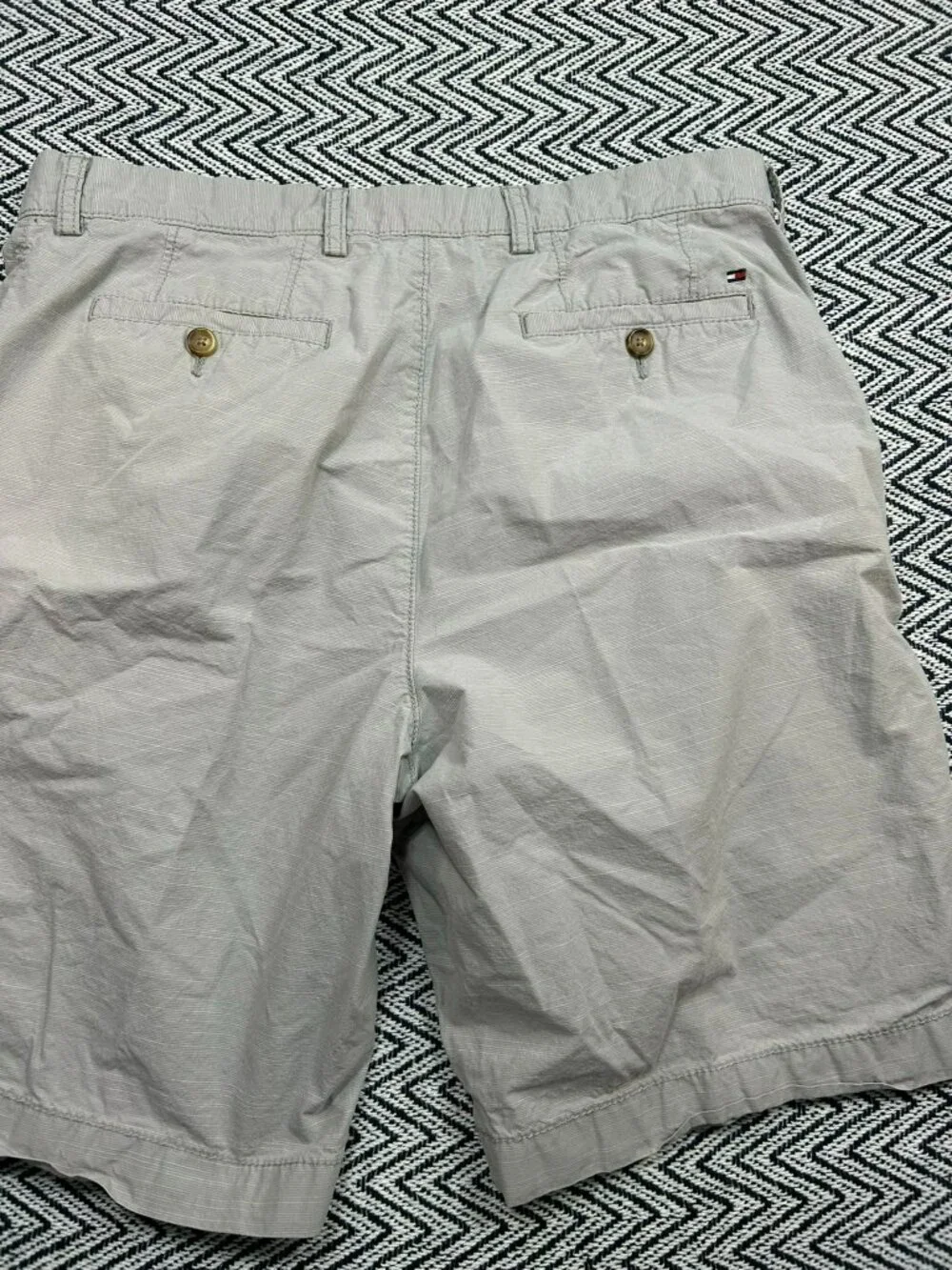 Tommy Hilfiger Mens Beige Casual Chino Shorts Size 34 With Button & Zipper Closu - Picture 5 of 5